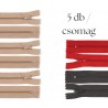 Cipzár csomag 16 cm 5 db vegyes II.