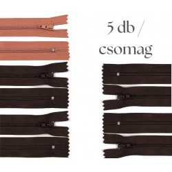 Cipzár csomag 20 cm 5 db vegyes IV.