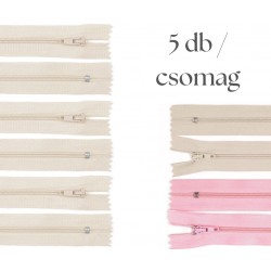 Cipzár csomag 30 cm 5 db vegyes V.