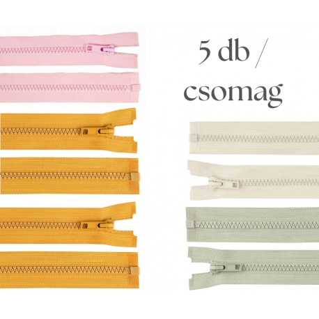 Cipzár csomag 30 cm 5 db vegyes II.