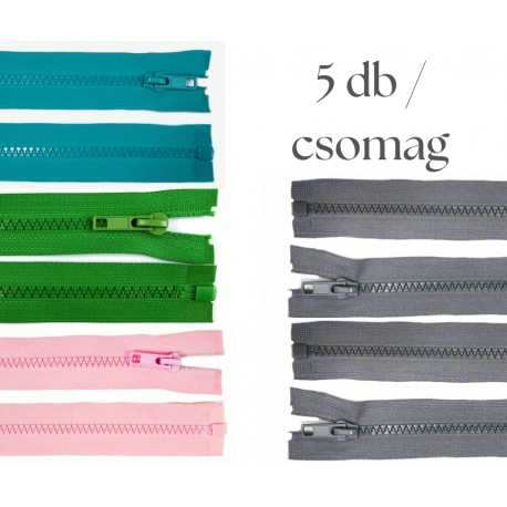 Cipzár csomag 30 cm 5 db vegyes III.