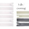 Cipzár csomag 30 cm 5 db vegyes IV.