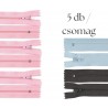 Cipzár csomag 45 cm 5 db vegyes IV.