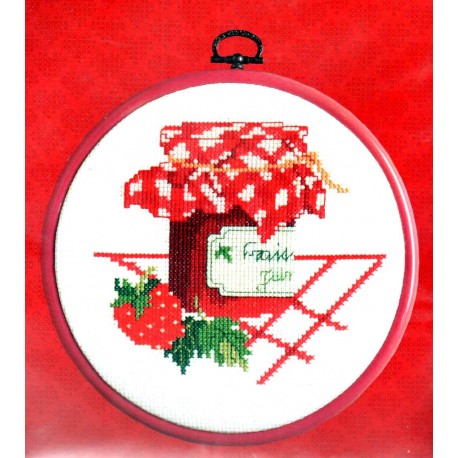 Keresztszemes leszám. 17 cm 00019 dzsem