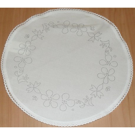 Kis csipkés terítő 100% pamut 24 cm