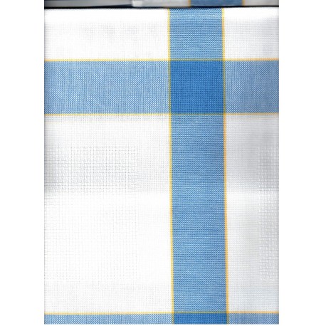 Terítő betétes 85x85 cm kék kockás