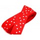 Szalag pöttyös piros, fehér pöttyös