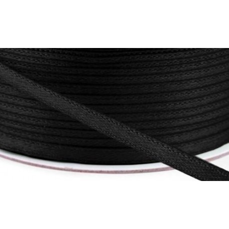 Szatén szalag 0,3 cm fekete