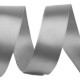 Szatén szalag 2,5 cm szürke