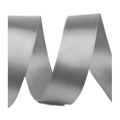 Szatén szalag 2,5 cm szürke