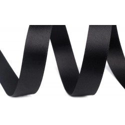 Szatén szalag 1,5 cm fekete