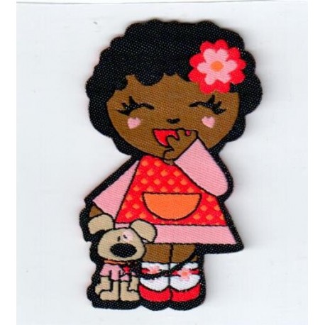 Vasalható folt kislány kutyával