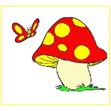 Gobelin 14x15 cm Sz:356 Gomba lepkével