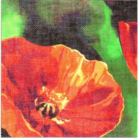 Gobelin 15x15 cm 632 T Pipacs