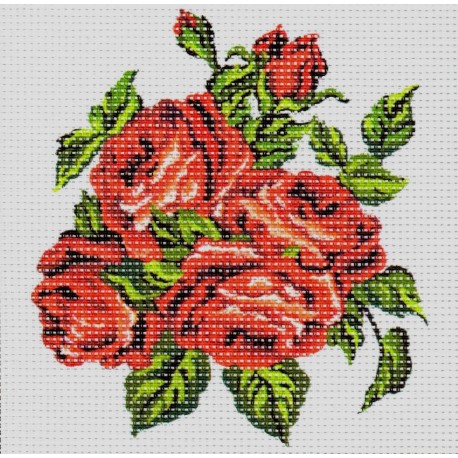 Gobelin 15x15 cm 999 Rózsa