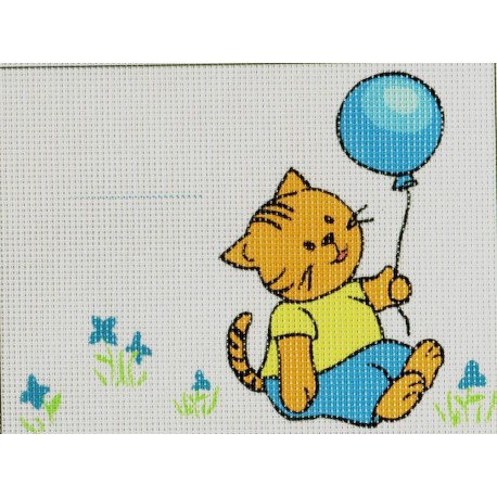 Gobelin 15x20 cm 299 Cicás babaköszöntő