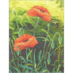 Gobelin 18x24 cm 009 Pipacsok