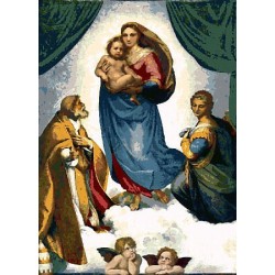 Gobelin 40x28 cm Sz:365 T Raffaello: Madonna