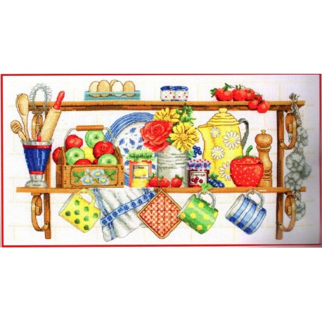 Keresztszemes 32x14 cm PCE757 The Kitchen Shelf
