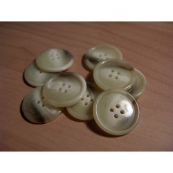 Gomb 2,5 cm krém márványos