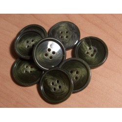 Gomb 2,5 cm khaki márványos