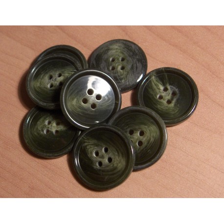 Gomb 2,5 cm khaki márványos