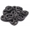 Végszorító 2x2 cm rugós szürke