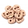 Végszorító 2x2 cm rugós bézs
