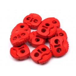 Végszorító 2x2 cm rugós piros