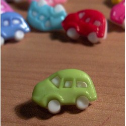 Babagomb 1,6x1 cm zöld autó