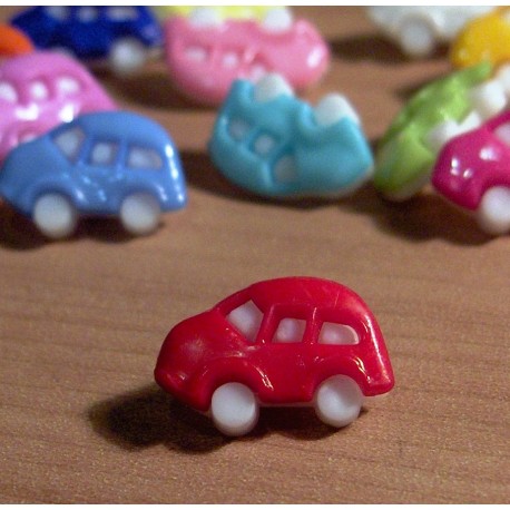 Babagomb 1,6x1 cm piros autó