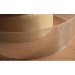 Organza szalag 3 cm krém