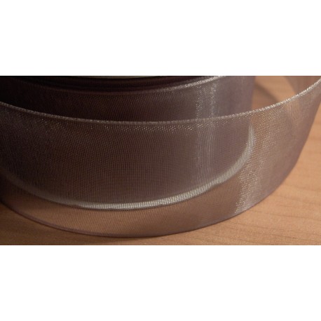 Organza szalag 3 cm ezüstszürke