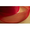 Organza szalag 3 cm piros