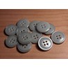 Gomb 1,7 cm szürke