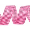 Kockás szalag 2,5 cm pink