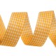 Kockás szalag 2,5 cm sárga