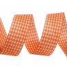 Kockás szalag 2,5 cm narancssárga