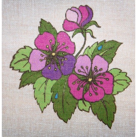 Gobelin 15x15 cm WV21 Virág