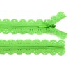 Cipzár csipke spirál rejtett 16 cm almazöld