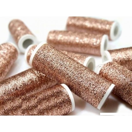 Fémes hímzőcérna 60 m barnaarany