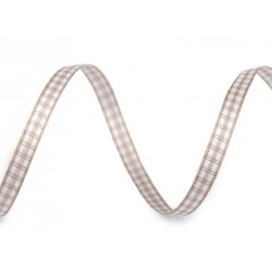 Kockás szalag 10 m világosbarna