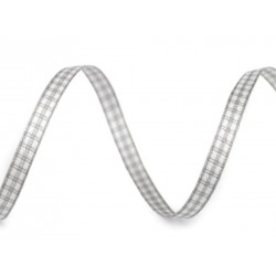 Kockás szalag 10 m szürke