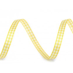 Kockás szalag 10 m sárga