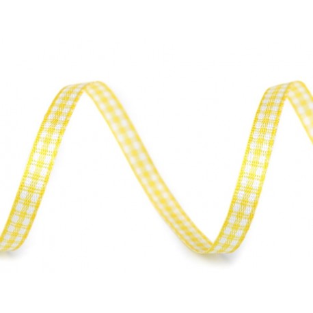 Kockás szalag 10 m sárga