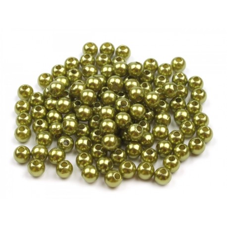 Műanyag tekla gyöngy 0,4 cm 10 g almazöld