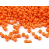 Üveg kásagyöngy 3 mm narancssárga 50 g