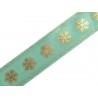 Karácsonyi szalag 2,5 cm türkiz
