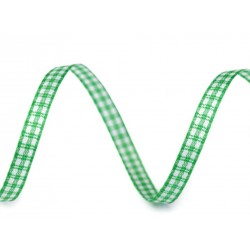 Kockás szalag 10 m zöld