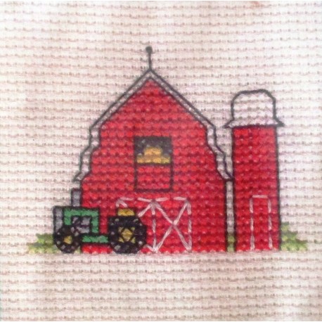 Keresztszemes szett 7X7 CM QS-14 Farm